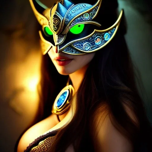 ultra detailed fullbody Portrait in oil on canvas of a beautiful busty woman with Skyrim Dragon priest mask ,extremely detailed digital painting, extremely detailed face,crystal clear Big Glowing eyes, mystical colors ,perfectly centered image, perfect composition,rim light, beautiful lighting, 8k, stunning scene,extremely sharp detail, finely tuned detail, ultra high definition raytracing, in the style of robert e howard and pablo oliveira and Ken Kelley and Ohrai Noriyoshi andSimon Bisley