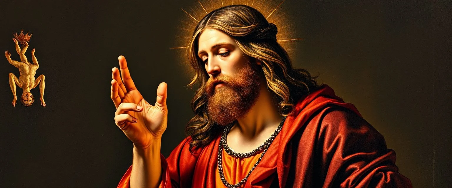 double mix master jesus in the style of rembrandt