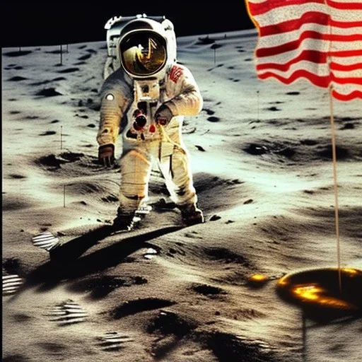 us army doge on the moon