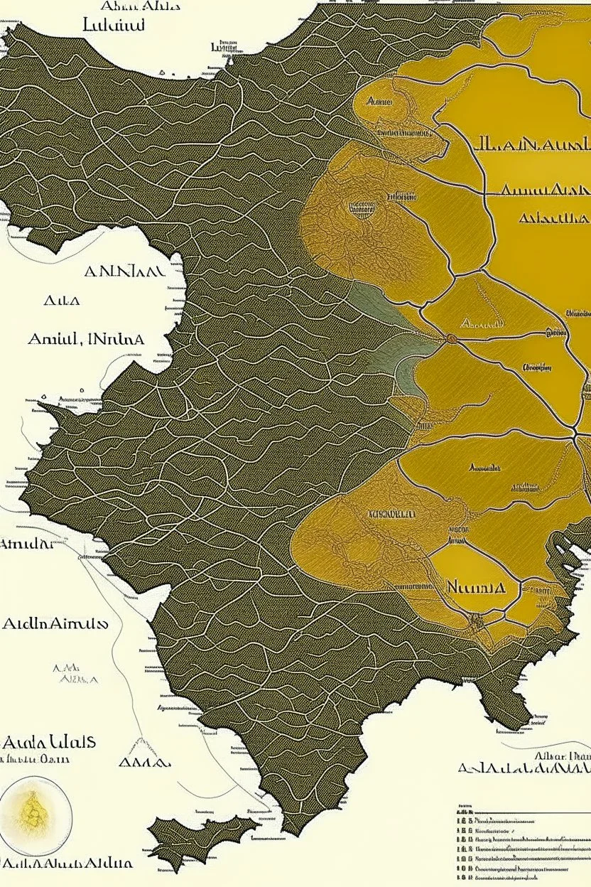 Map of neo Al-Andalus Iberia