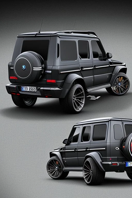 BMW G-Class musou black hyper sport, Rear View, 4K, Ultra Realistic