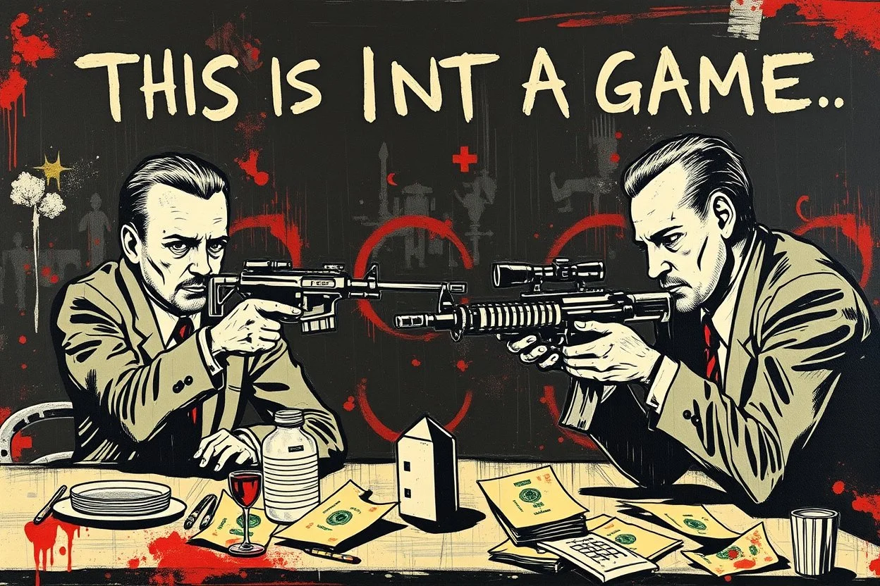 this isnt a game this is financial warfare style of basquiat