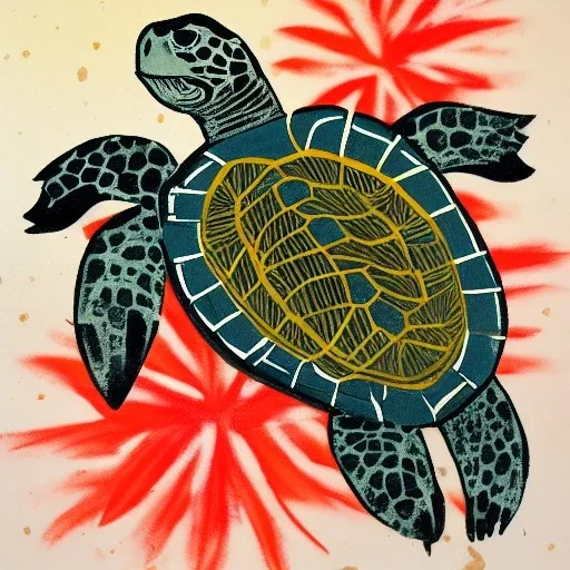 Turtle and Fireworks