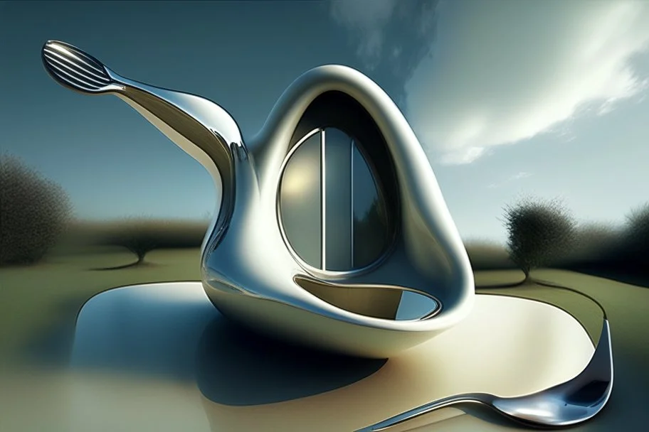 spoon shaped house