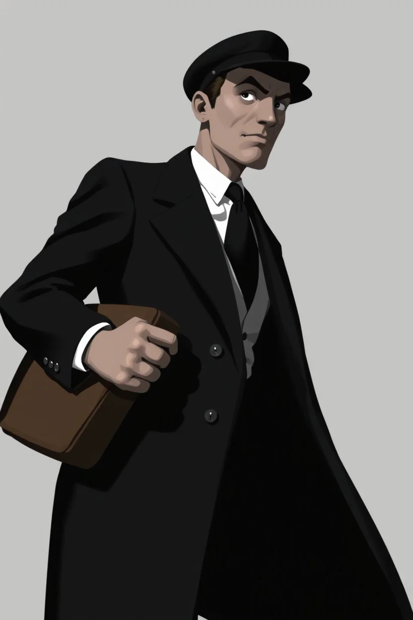 1950 administratif secret agent concept character