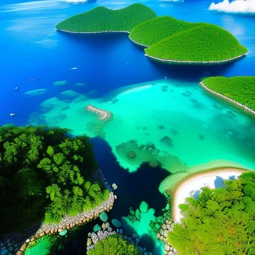 Pulau Tioman, Malaysia,aerial view,cloudy,extremely detailed digital painting, high resolution,8k, realistic, beautiful, volumetric lighting, mystical colors ,perfectly centered image, perfect composition, rim light, beautiful lighting,masterpiece, stunning scene, raytracing, anatomically correct, in the style Van Gogh and robert e howard and Ken Kelley and Ohrai Noriyoshi and Simon Bisley and tomzj1.