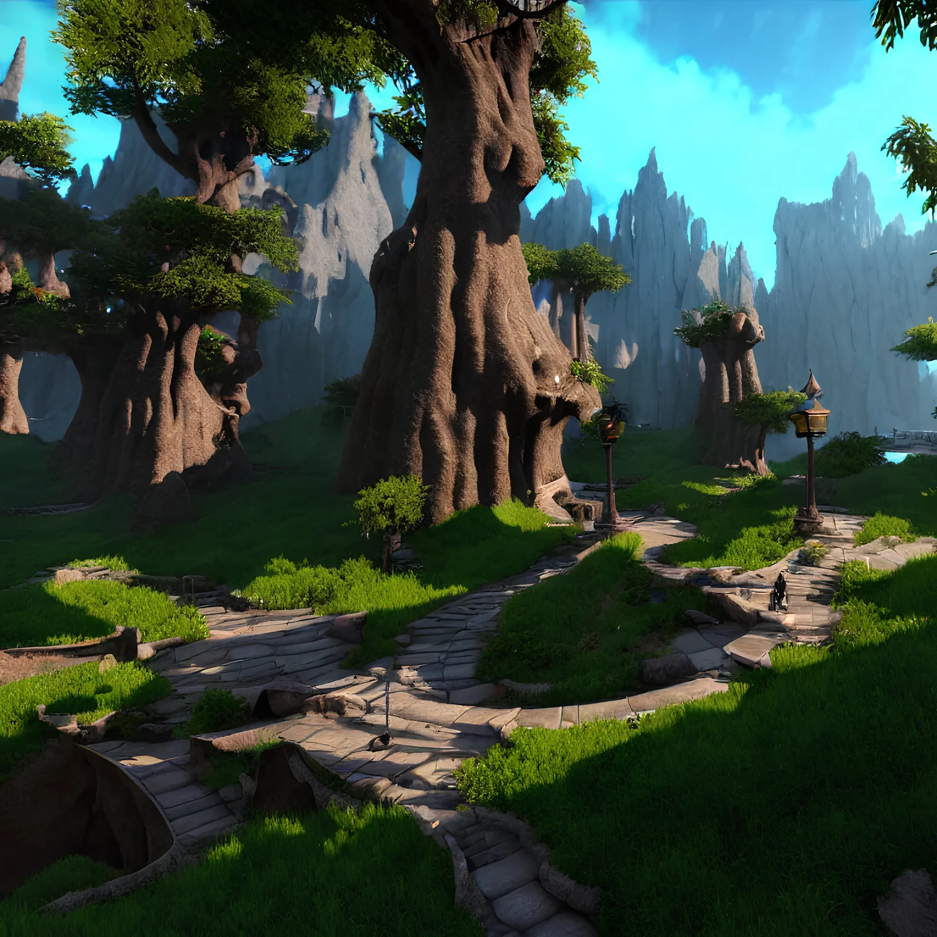 Fantasy world, unreal engine 5