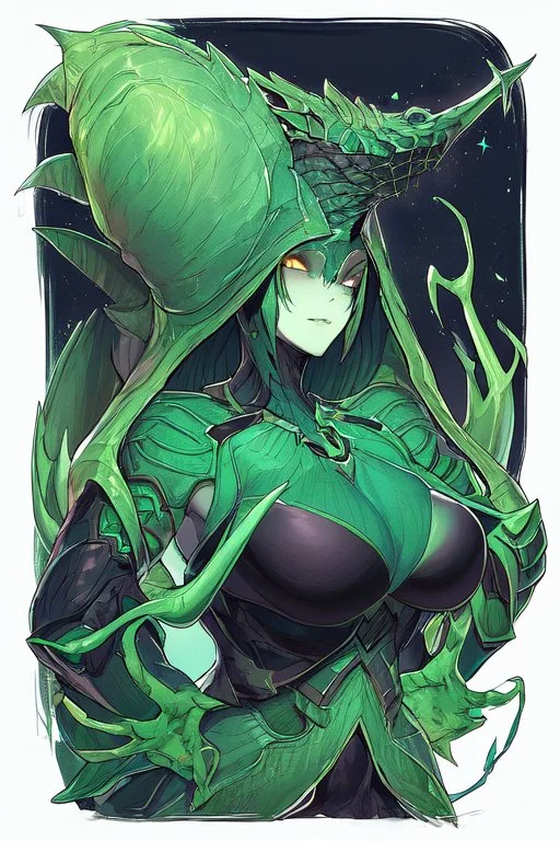 Alien Queen, beautiful face