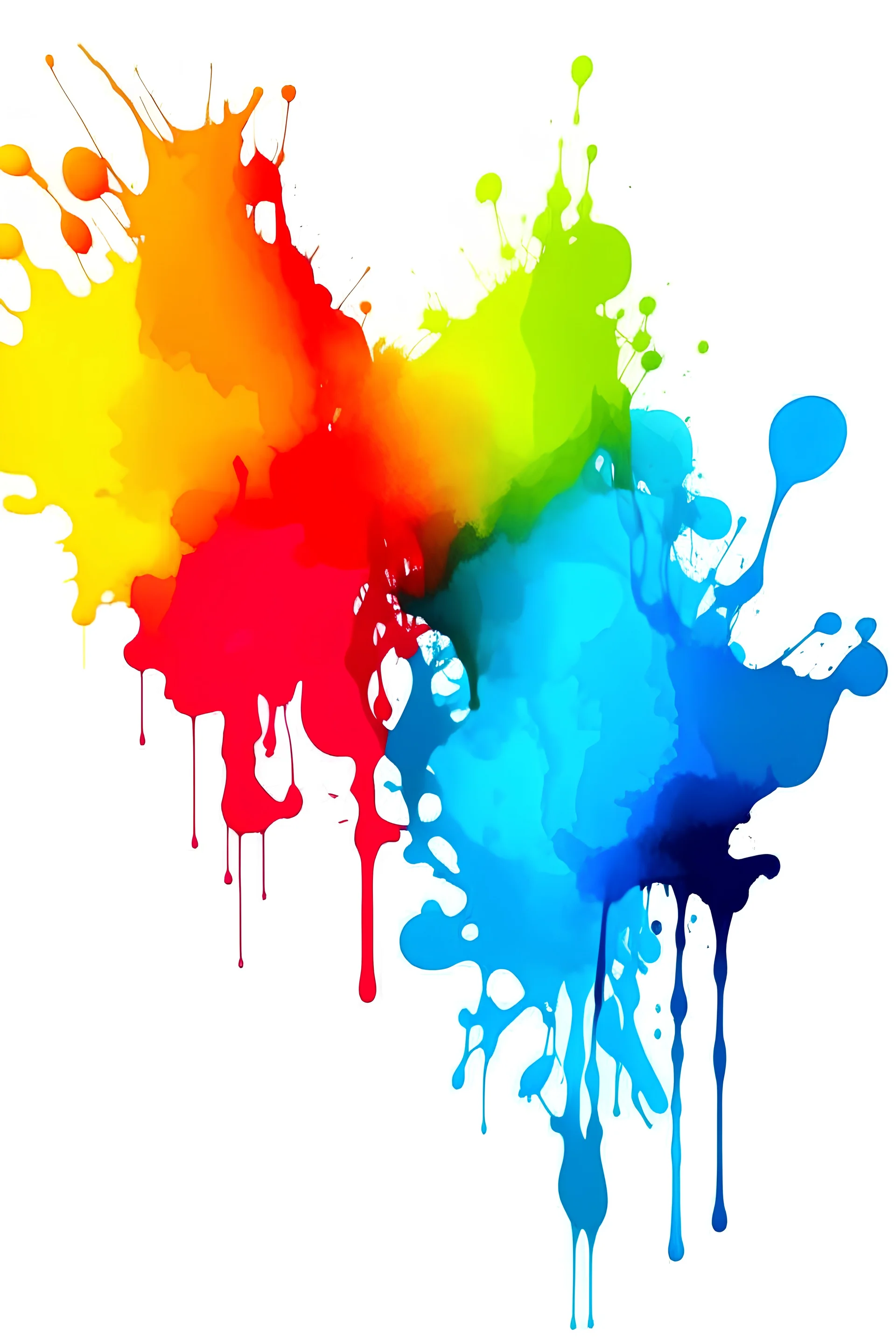 Image depicting color blotches with dye