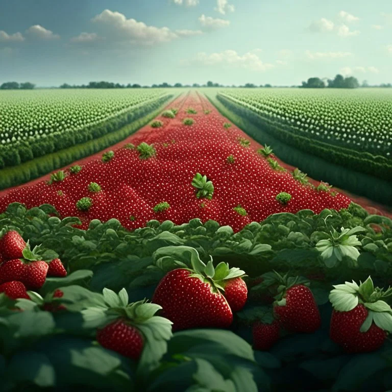 a strawberry feild