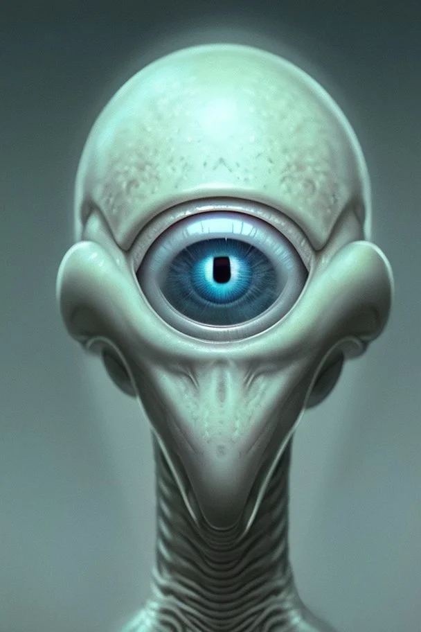 Eye alien, realistic and detailed concept art, high quality, high resolution, detailed, 4K