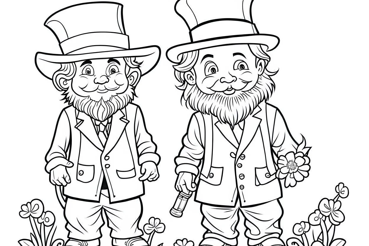 Real St. Patrick day Kids coloring pages