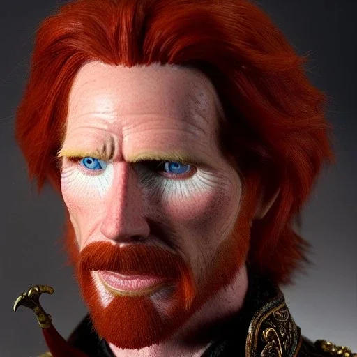 Portrait of courtney gains as a ruggedly handsome but joyful roguish pirate, charismatic, attractive male, masculine, perfect, precisely detailed, lightly freckled face, meticulously detailed multi-hued ginger carrot-colored cherry red fiery hair; Malachai of the corn; fantasy, intricate, elegant, highly detailed, digital painting, artstation, concept art, matte, sharp focus, illustration, art by artgerm and greg rutkowski and alphonse mucha