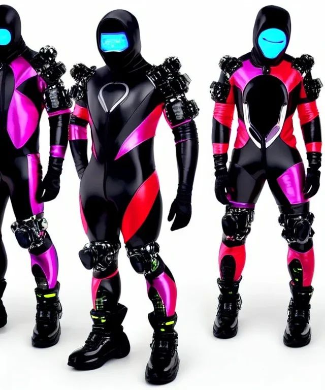 cyber ninja, colorful metal armor, futuristic, ghostrunner