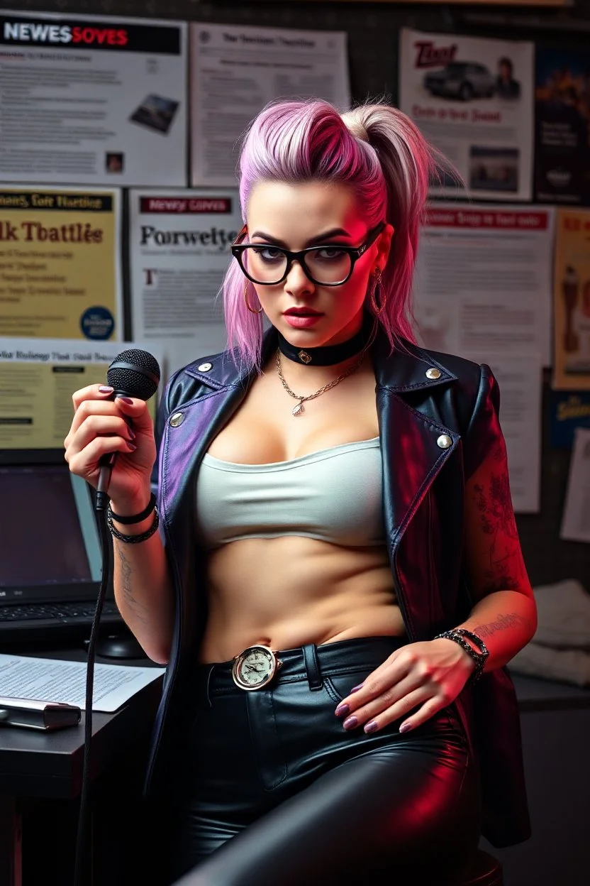 sexy cypher punk newsreader