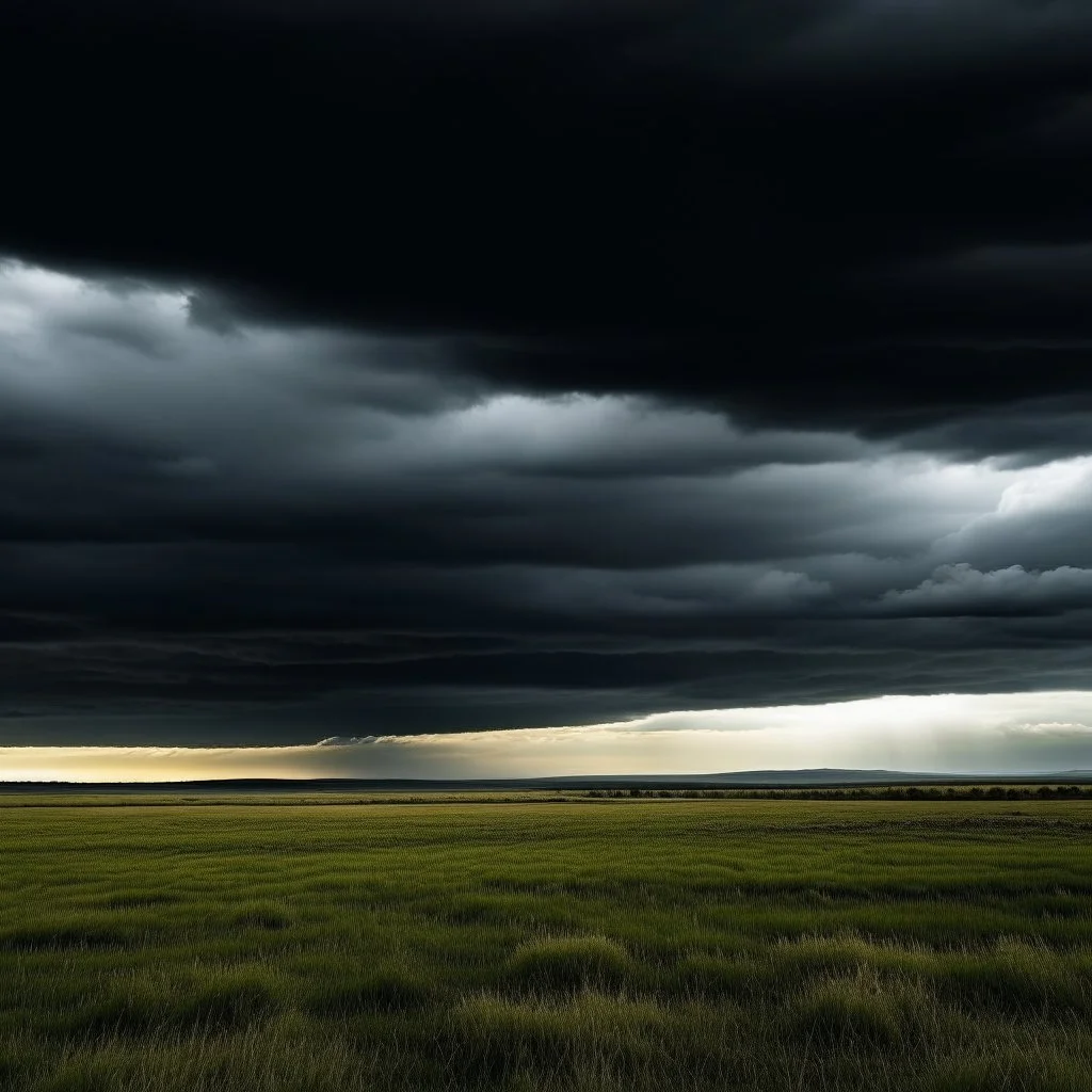 dark clouds horizon