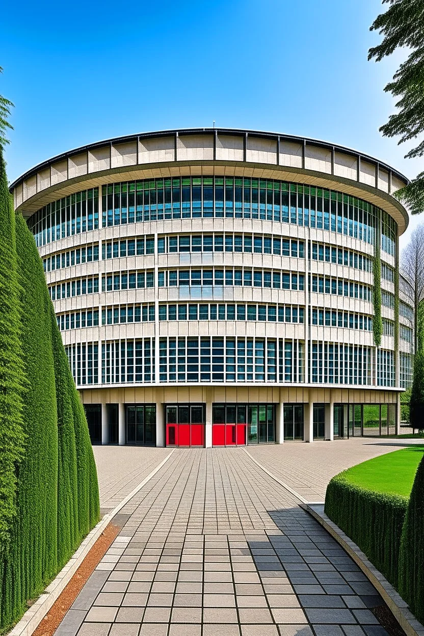 Theater in an oval-shaped building