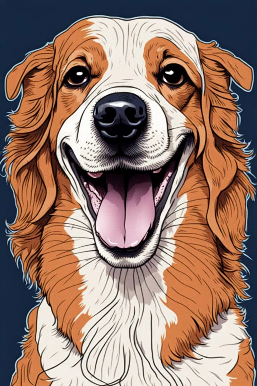 illustration dog intetrnet meme face