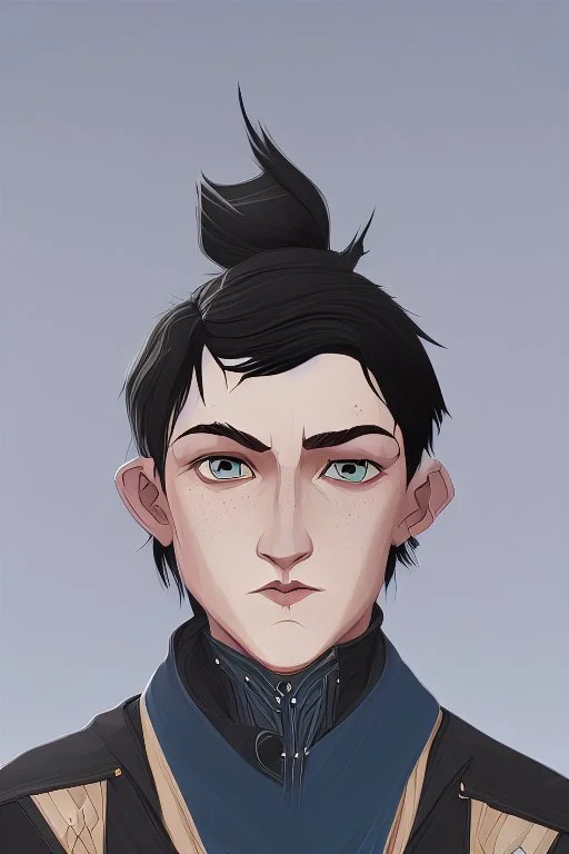 black hair freckles blue eyes young wizard beardsley