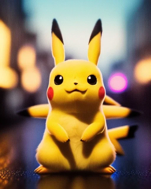 Pikachu, highly detailed, hyper-detailed, beautifully color-coded, insane details, intricate details, beautifully color graded, Cinematic, Color Grading, Editorial Photography, Depth of Field, DOF, Tilt Blur, White Balance, 32k, Super-Resolution, Megapixel, ProPhoto RGB, VR, Half rear Lighting, Backlight, non photorealistic rendering