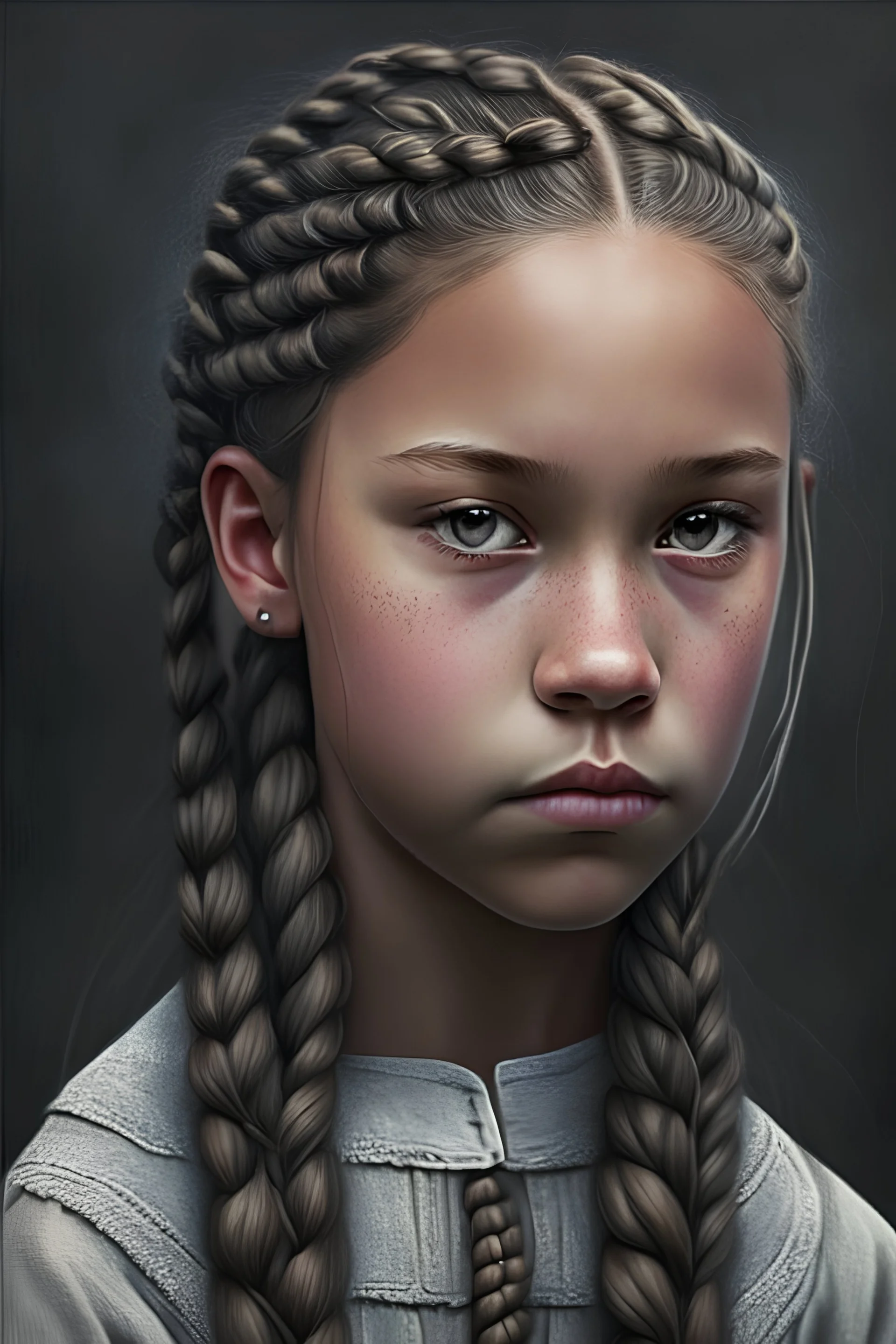 girl with braids