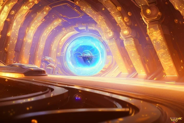 white and gold crystal cosmic and galactic ambiance futuristic scifi tunnel 4d, full of details, smooth, bright sunshine，soft light atmosphere, light effect，vaporwave colorful, concept art, smooth, extremely sharp detail, finely tuned detail, ultra high definition, 8 k, unreal engine 5, ultra sharp focus