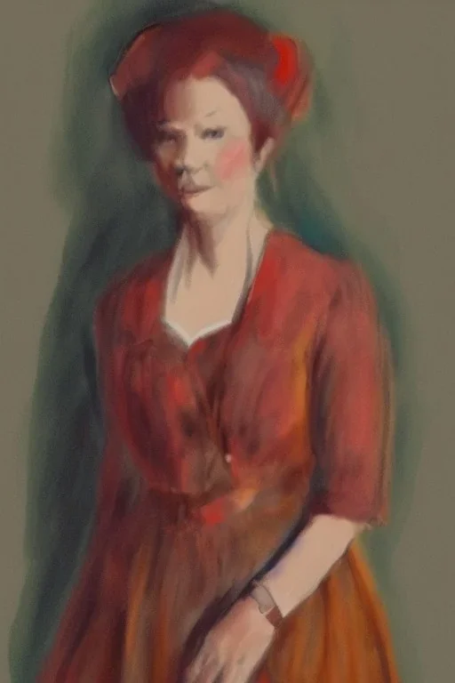 Portrait lady, full body shot, full-color long shot Studytok