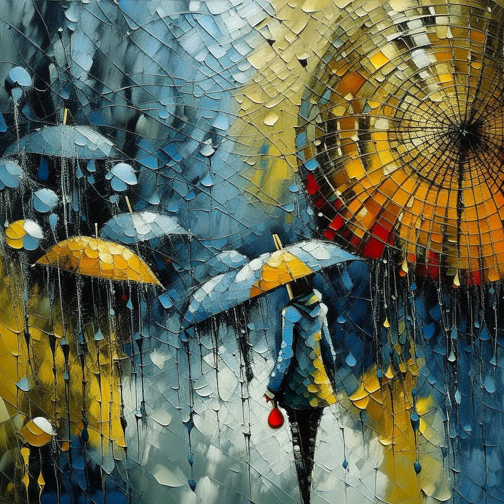 rainny day Contemporary art.