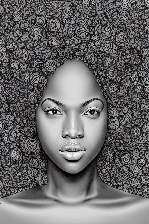 scribble portrait of Black woman, 8k resolution, r_drawings_rene, scribble, scribble drawing, scribble art, behance, rdrawings25, synthetic, hairy scribble fill, line draw, scribble sketch, , Vince low