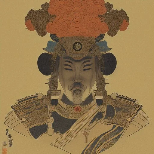  brand logo, Ukiyo-e japanese art