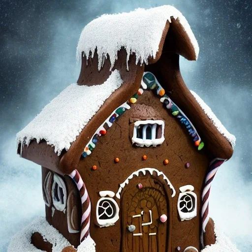 an intricate hobbit-style gingerbread house with rainbow sprinkles, frosting, hobbit-style,8k resolution, centered, high-quality, ultrafine-detail, digital art, detailed matte, volumetric lighting, illustration, 3D octane render, brian froud, howard lyon, ben goossens, George Grie, greg rutowski, alphonse mucha