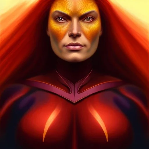 ultra detailed portrait of beautiful Jean Grey , extremely detailed digital painting, extremely detailed face,crystal clear eyes, in the style of robert e howard and pablo oliveira and Ken Kelley and Keith Parkinson ,mystical colors,perfectly centered image, perfect composition, rim light, beautiful lighting,8k, stunning scene, raytracing