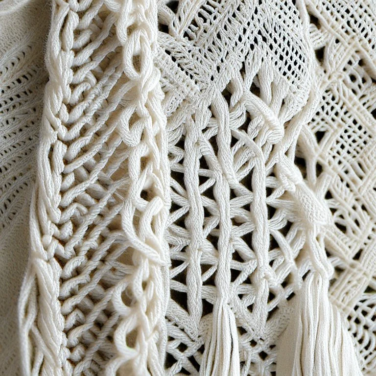 Fabrics texture macrame