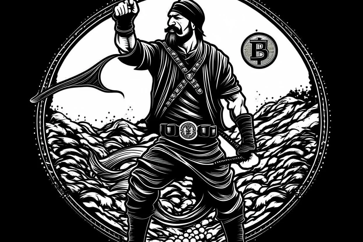 freedom fighter crypto degen bitcoin anarchist rising up