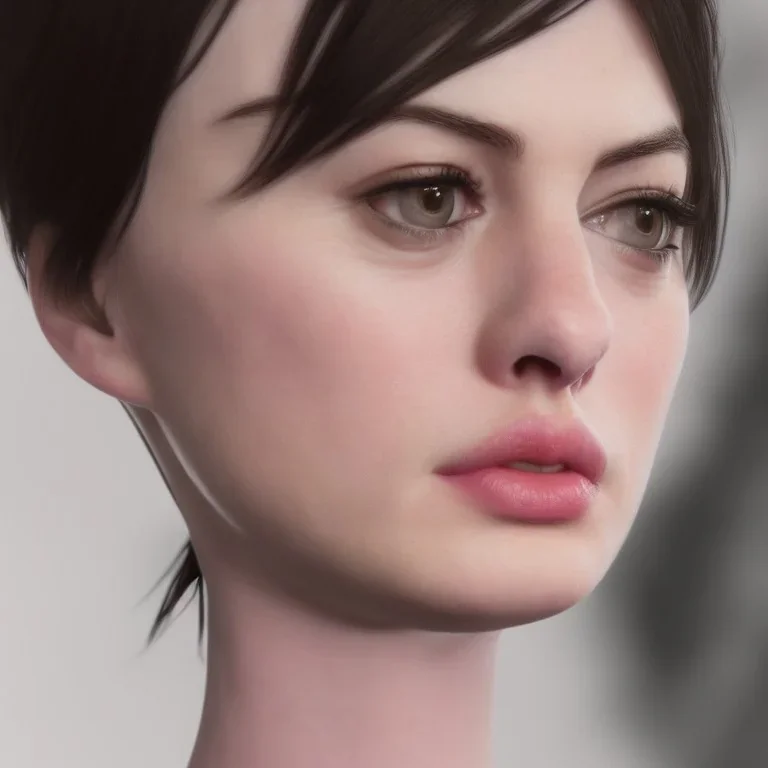 Anne Hathaway, highly realistic, highly detailed, 8k