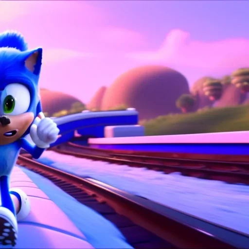 sonic races the subway