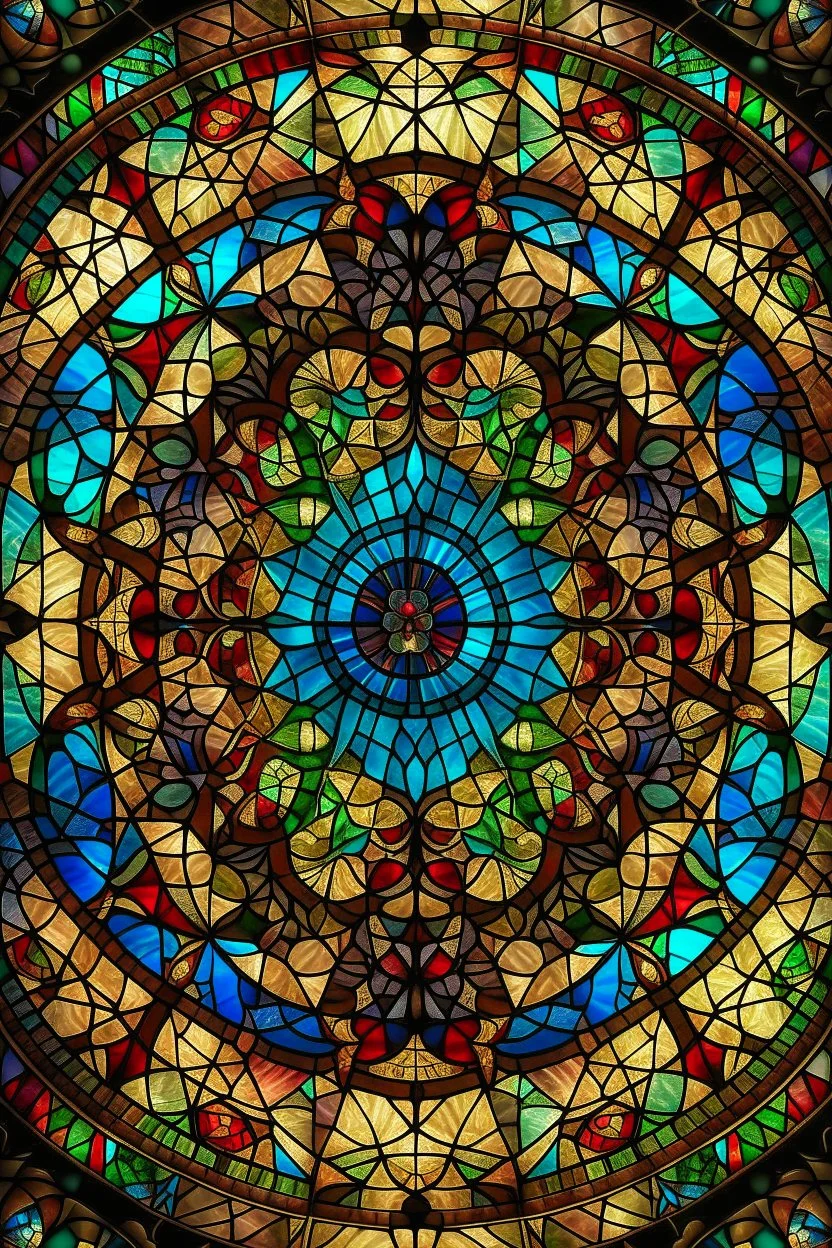 Stained glass window fractal style