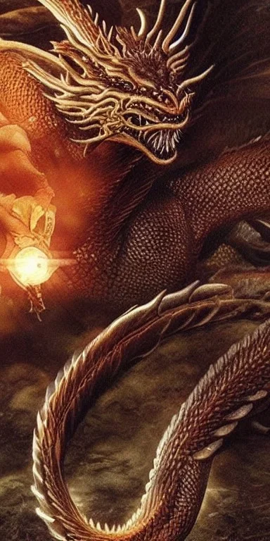 A elden ring golden seed withe Dragon