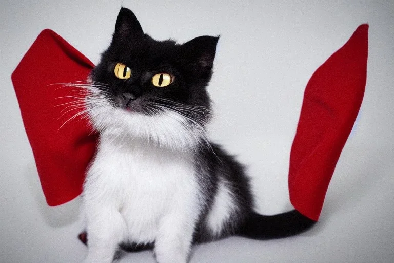 Vampire cat with cape