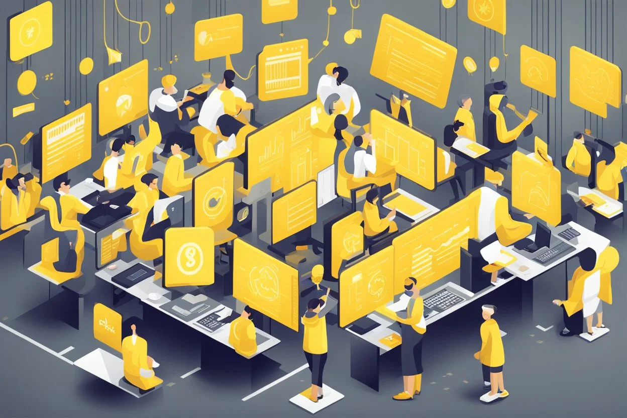 Market Participants and Trading Platforms yellow style