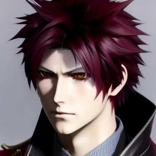 Detailed anime boy, crimson red hair, long classic taper hairstyle, dante dmc5 hairstyle, wolf ears protruding out, white trench coat, intricate details, full body portrait, keep head in frame, slight smile, black Japanese motif, concept art, highly detailed, digital painting, concept art, sharp focus, illustration, art by Yoji Shinkawa, WLOP and greg rutkowski and alphonse mucha and artgerm and yanjun Chen and Junji ito and Makoto Shinkai, HDR, octane render, highly detailed