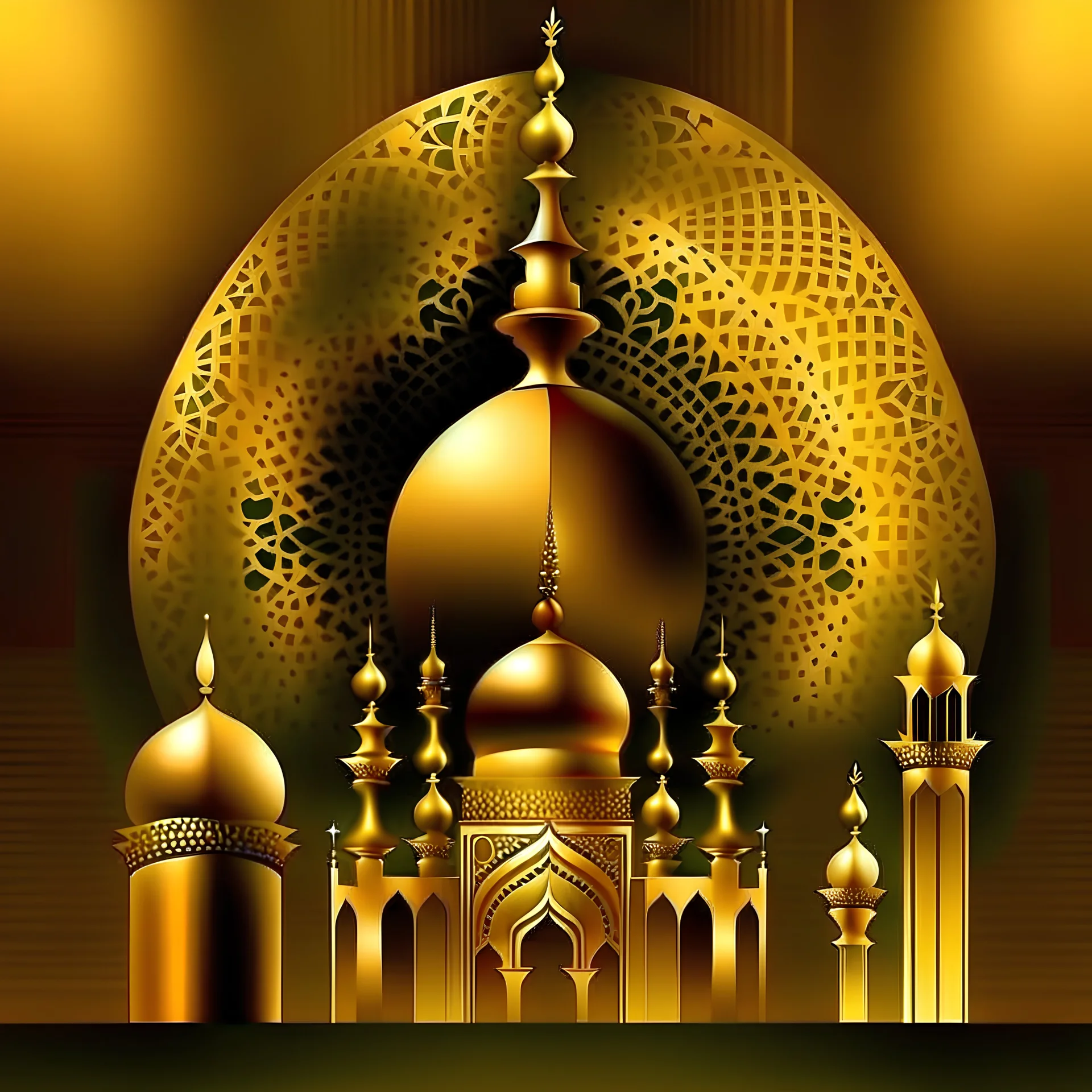 Golden ramadan's greetings