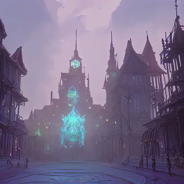 The ministry of a magical town for warlocks and witches