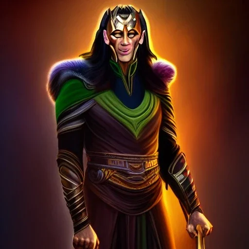 ultra detailed fullbody portrait of Loki Villain, extremely detailed digital painting, extremely detailed face,crystal clear eyes, in the style of robert e howard and pablo oliveira and Ken Kelley and Keith Parkinson , mystical colors, perfectly centered image, perfect composition, rim light, beautiful lighting,8k, stunning scene, raytracing