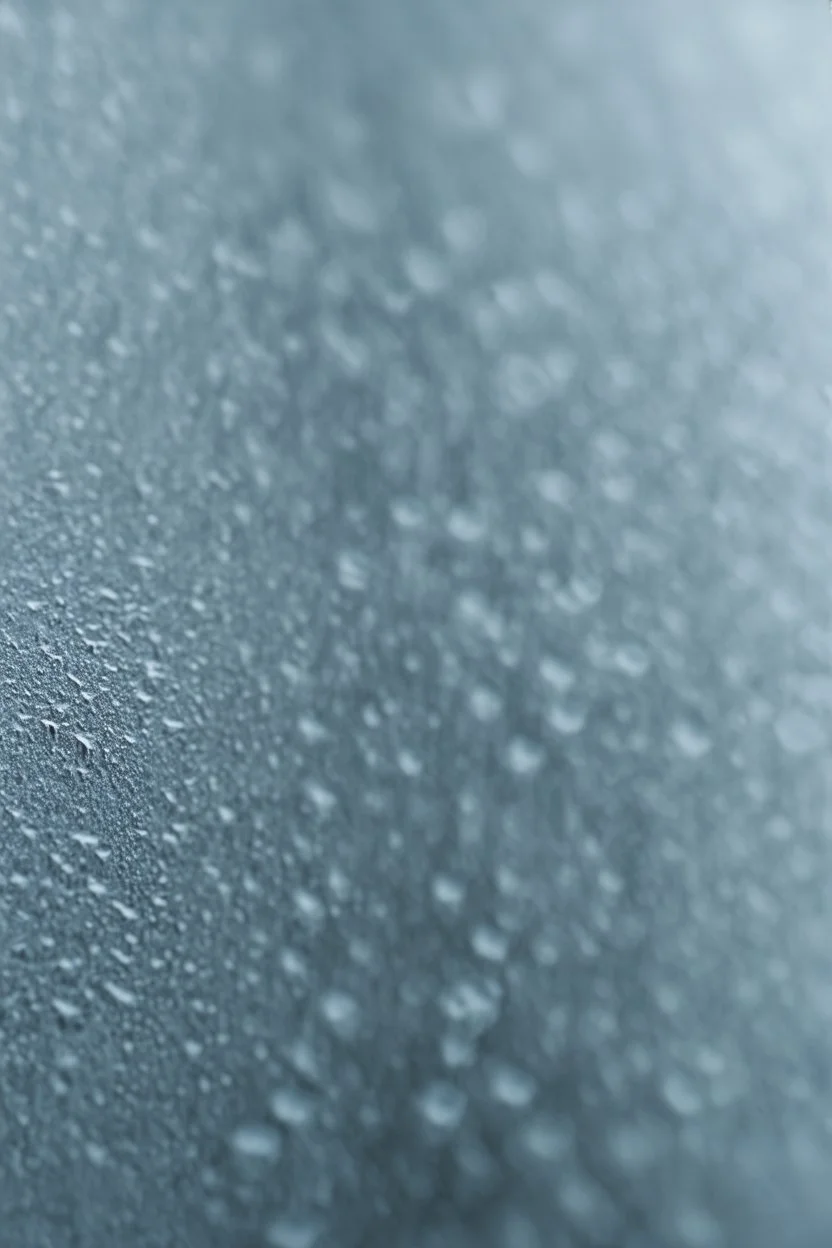 glass surface forming frost