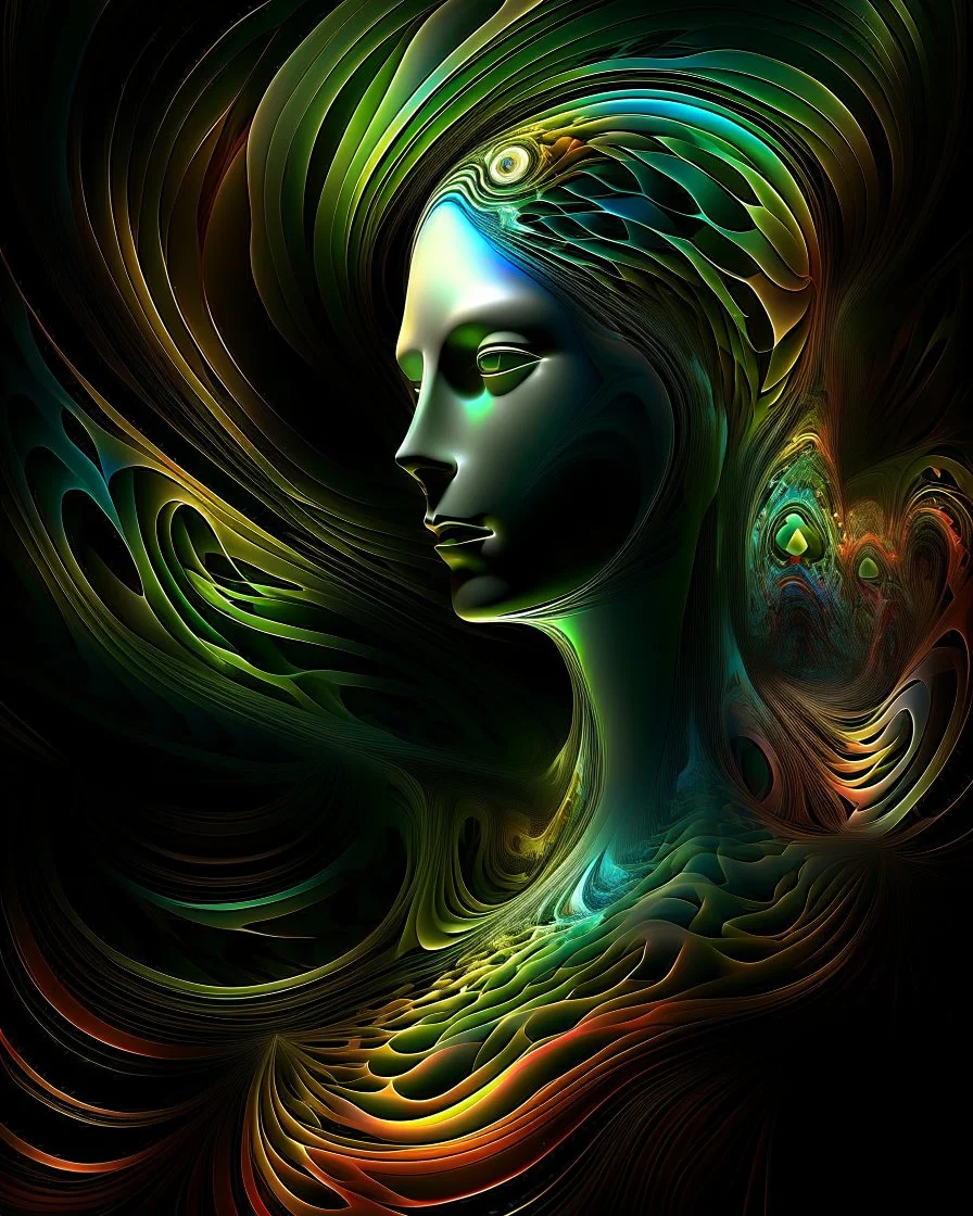 Woman. Fractal art