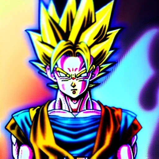 dibujo Épico de dragon ball Z estilo Velazquez 4k