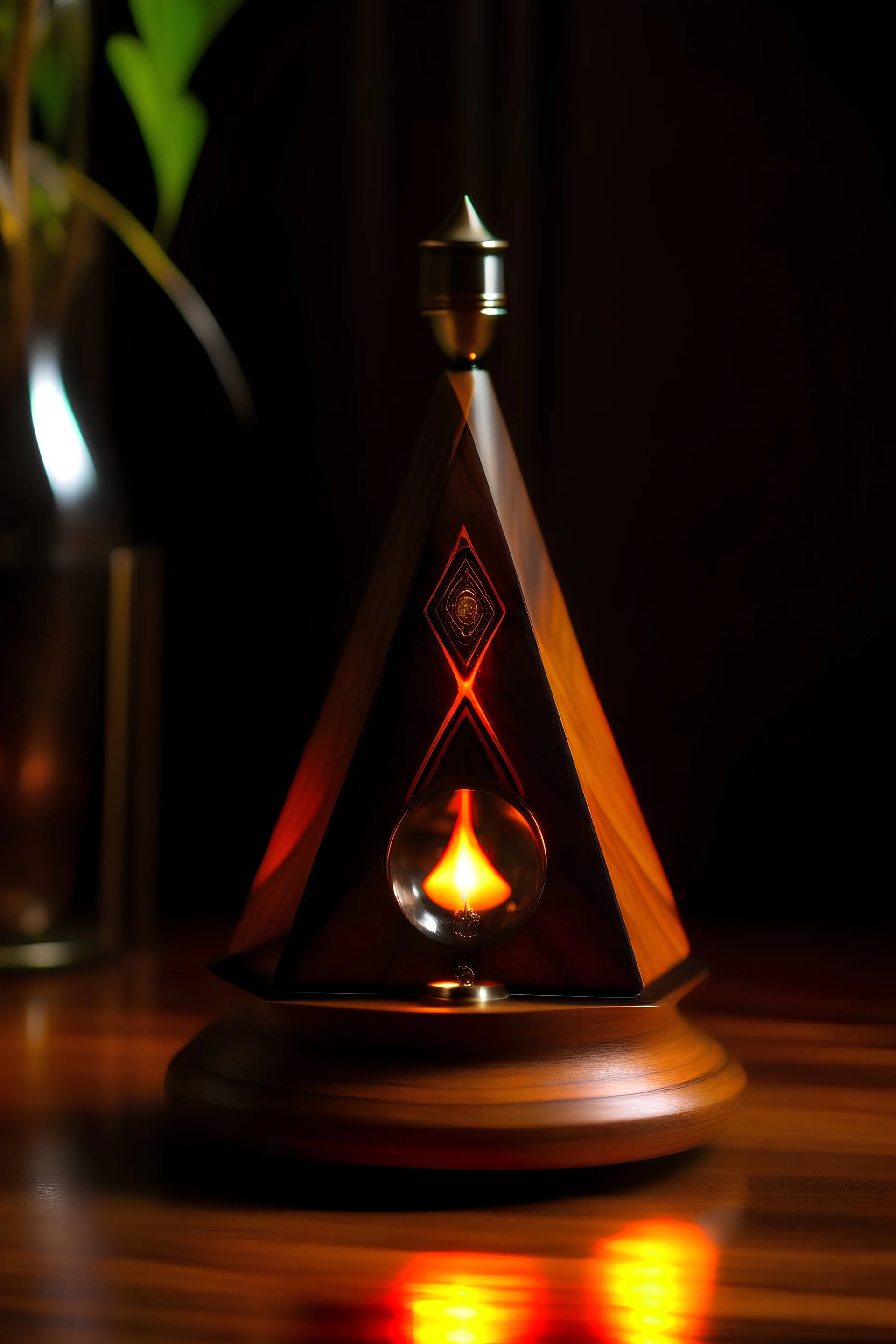 Hourglass fire eye pyramid