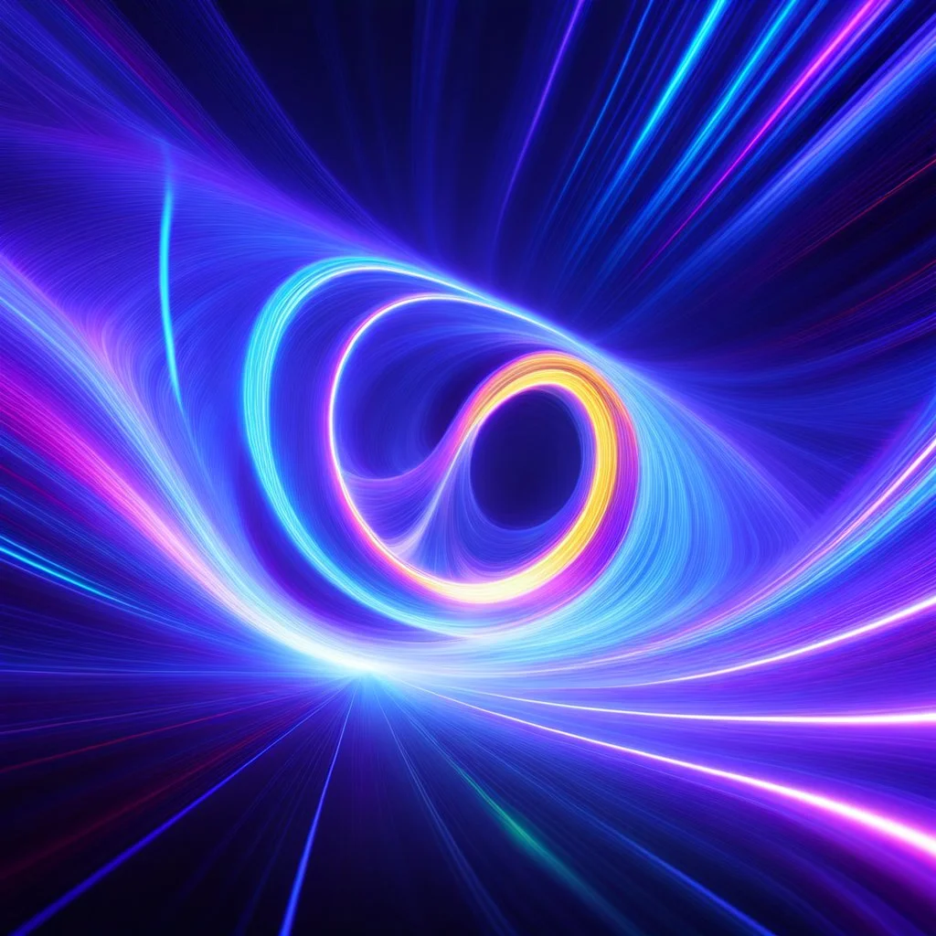 infinity symbol brightly coloured ∞ moving at warp speed, colours from infinity flowing through image with speed, DSLR with a 80mm lens, set to f/16 and a slow shutter speed of 1/15s, striking, neon, chiaroscuro, dramatic, captivating, powerful, fantasy, beautiful, octane render, 16k post-production, artstation: award-winning: atmospheric: commanding: fantastical: clarity: ultra quality: striking: brilliance: stunning colors: amazing depth; lens: f/11, 35mm