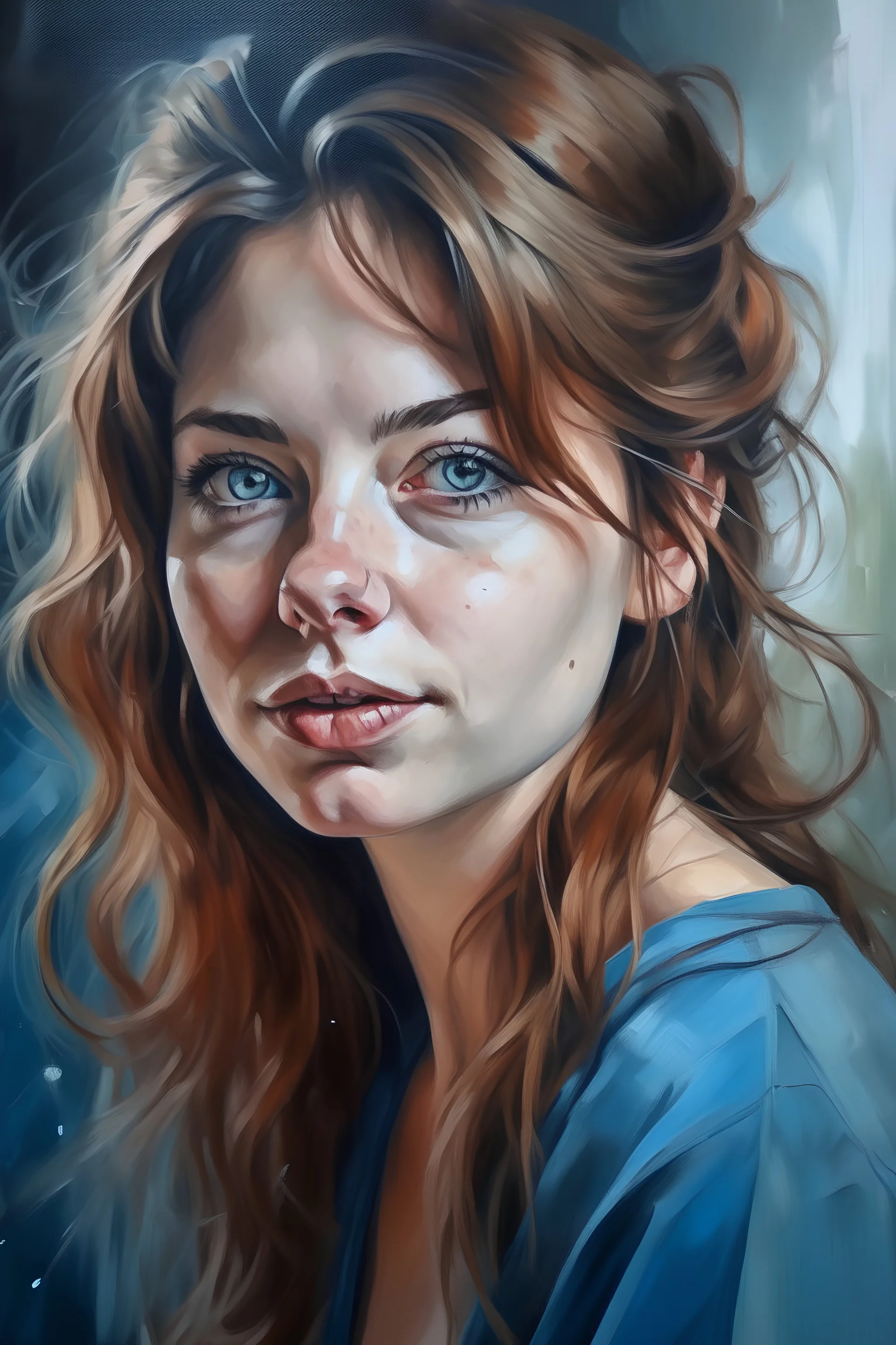 acyrilic painting portrait